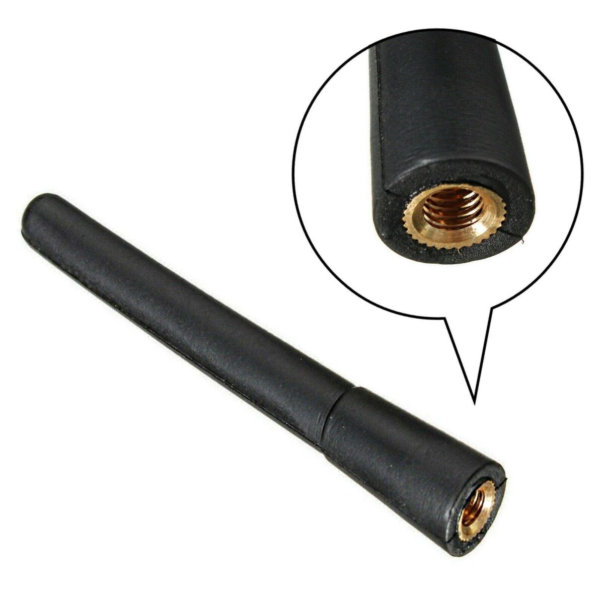 Universal 18 cm Auto Dach Stab Antenne mit 3 Adapter - M4, M5, M6 – Bild 3