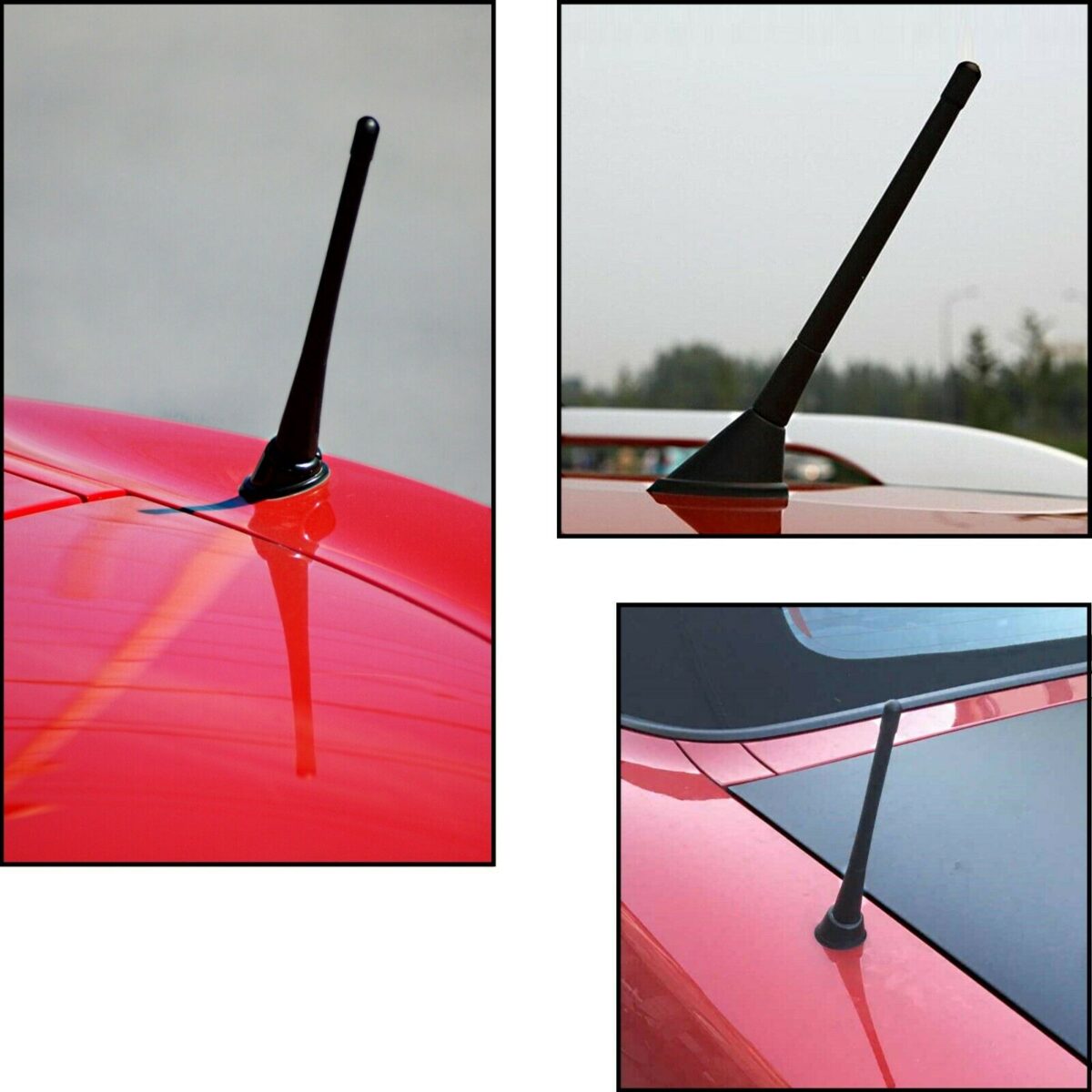 Universal 18 cm Auto Dach Stab Antenne mit 3 Adapter - M4, M5, M6 – Bild 4
