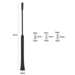 Universal 24 cm Schwarz Stab Antenne AM / FM DAB GSM mit 3 Adapter M4 M5 M6 – Bild 4