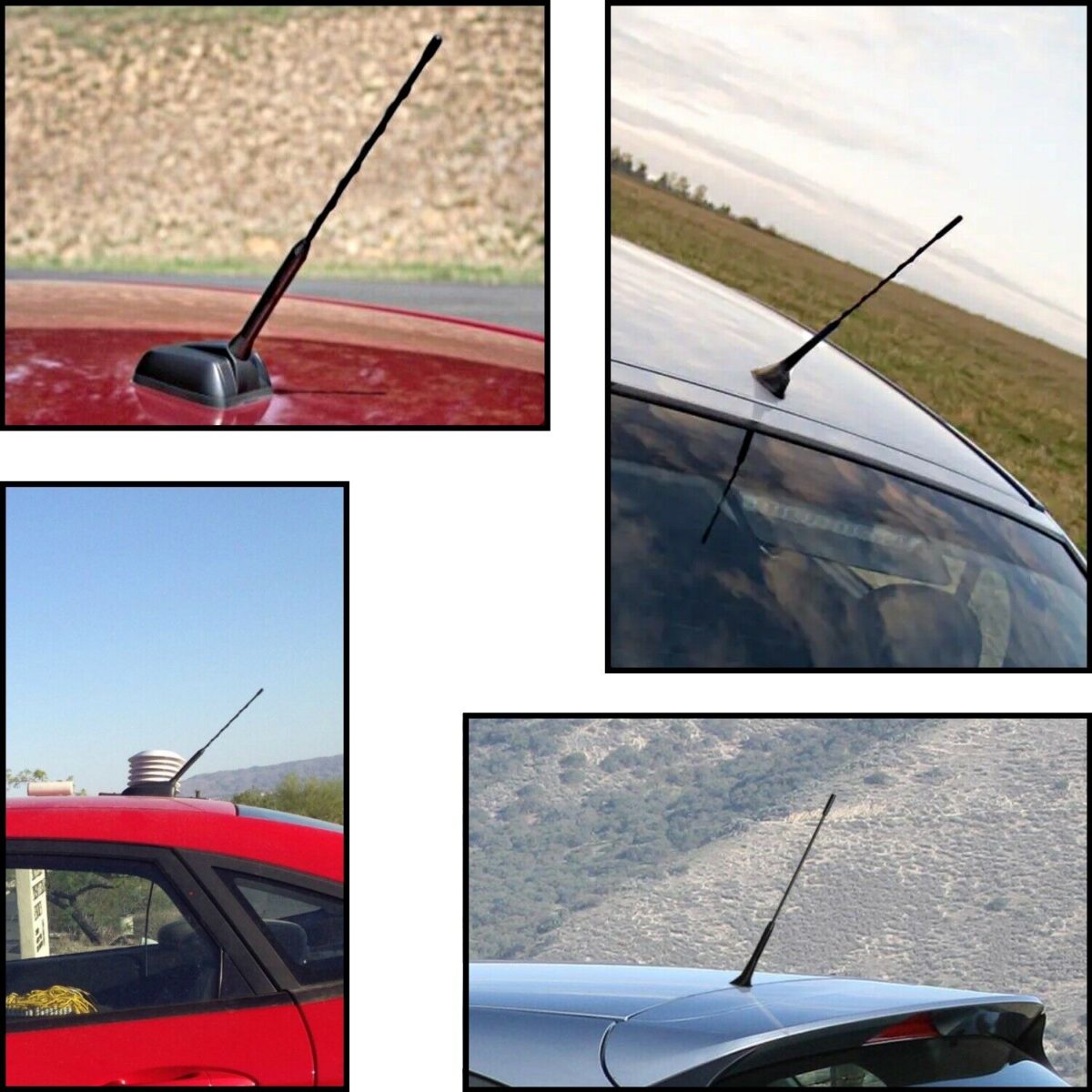 Universal 24 cm Schwarz Stab Antenne AM / FM DAB GSM mit 3 Adapter M4 M5 M6 – Bild 5