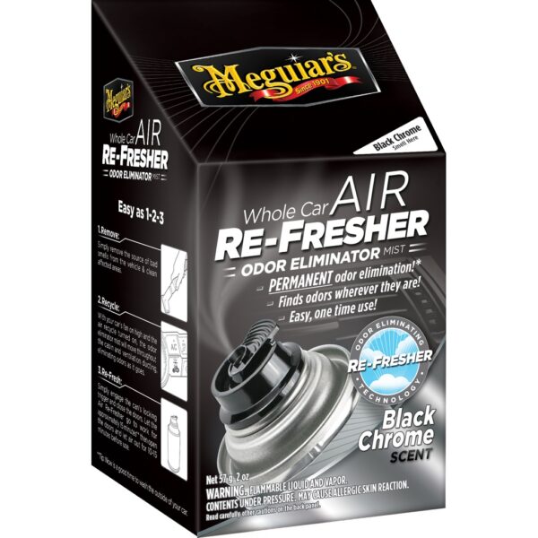 Meguiars Whole Car Air Re-fresher Black Chrome, 59 ml