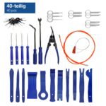 40-tlg. Entriegelungsbügel- Montagehebel-Set für Radio Demontieren von Verkleid – Bild 2