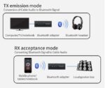 Bluetooth 5,0 Audio Receiver Transmitter Wireless Adapter für Auto TV MP3 PC – Bild 2