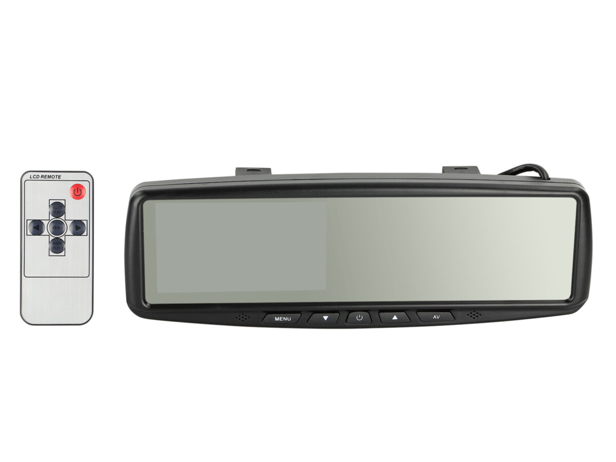Spiegelmonitor universal 4.3 2x Video Eingang Fernbedienung – Bild 2