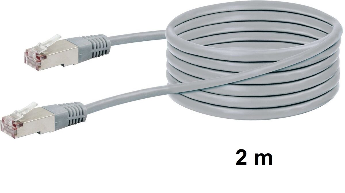 Netzwerk-Kabel CAT-5 Patchkabel 2m Twisted Pair – Bild 2