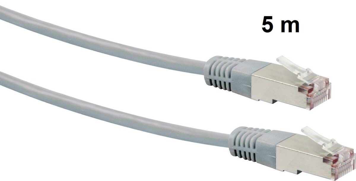 Netzwerk-Kabel CAT-5 Patchkabel 5 m Twisted Pair – Bild 1