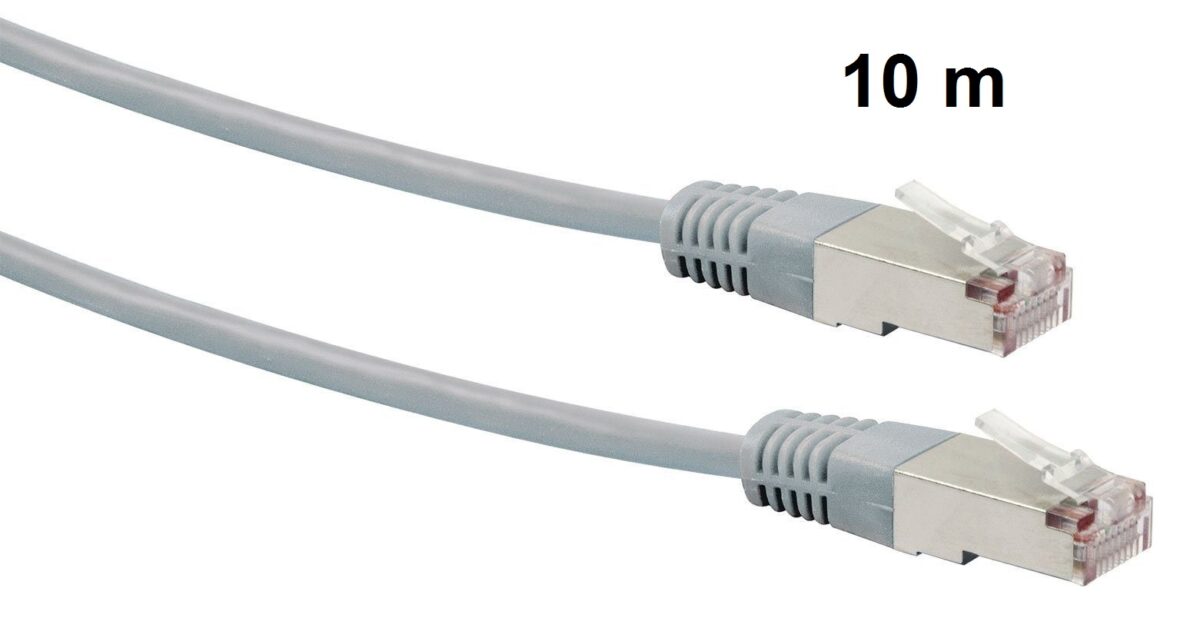 Netzwerk-Kabel CAT-5 Patchkabel 10 m Twisted Pair – Bild 1