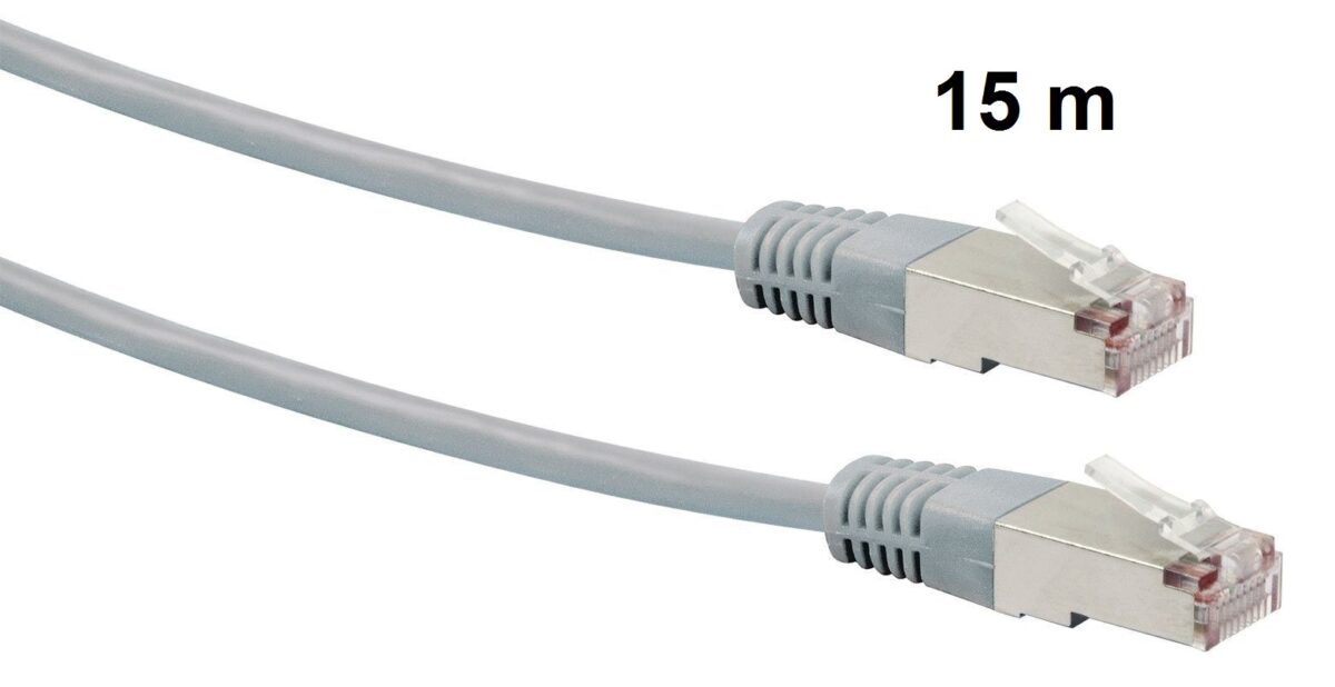 Netzwerk-Kabel CAT-5 Patchkabel 15 m Twisted Pair – Bild 1