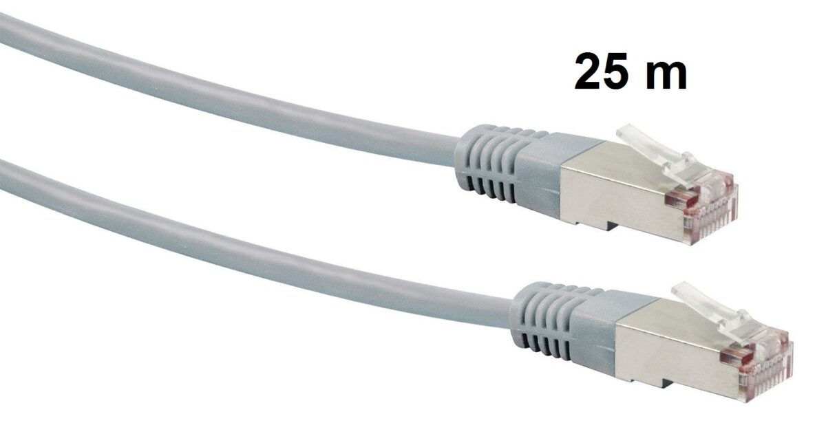 Netzwerk-Kabel CAT-5 Patchkabel 25 m Twisted Pair – Bild 1