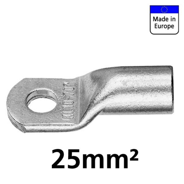 Rohrkabelschuh, 25mm, M8, 16mm breit 2 Stück