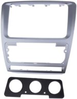 2 Din Auto Radio Kit Skoda Octavia 2008-2013 Farbe silber – Bild 2
