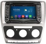 2 Din Auto Radio Kit Skoda Octavia 2008-2013 Farbe silber – Bild 3