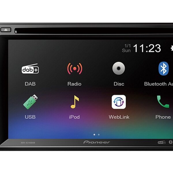 PIONEER AVH-A240DAB 2-DIN Moniceiver mit DAB