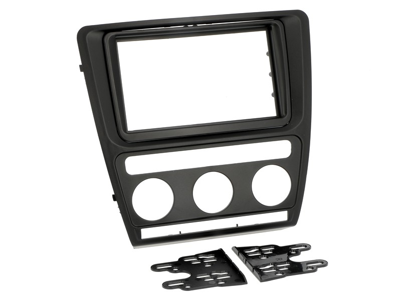 Radioblende SKODA Octavia 1Z ab 2004-09 2DIN black Klimaautomatik