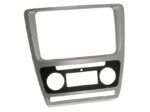 Radioblende SKODA Octavia 1Z ab 2009-13 2DIN silver metallic Klimaautomatik – Bild 2