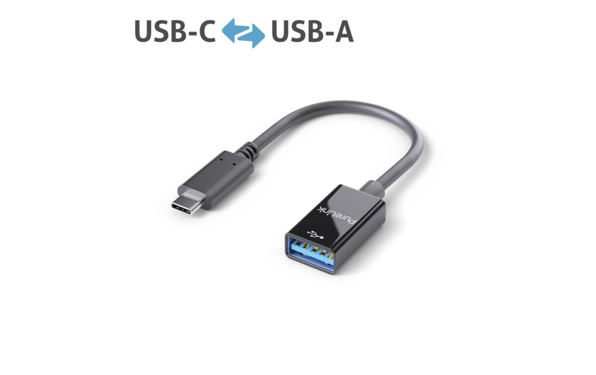 USB 3.1 Adapter IS231 USB-C Stecker - USB-A Buchse, OTG 0,10m, schwarz – Bild 2