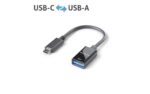 USB 3.1 Adapter IS231 USB-C Stecker - USB-A Buchse, OTG 0,10m, schwarz – Bild 2