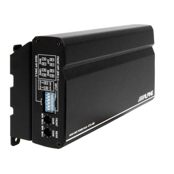 Alpine KTA-450 4-Kanal Verstärker Head Unit Power Pack, 50 WRMS 4 Ohm