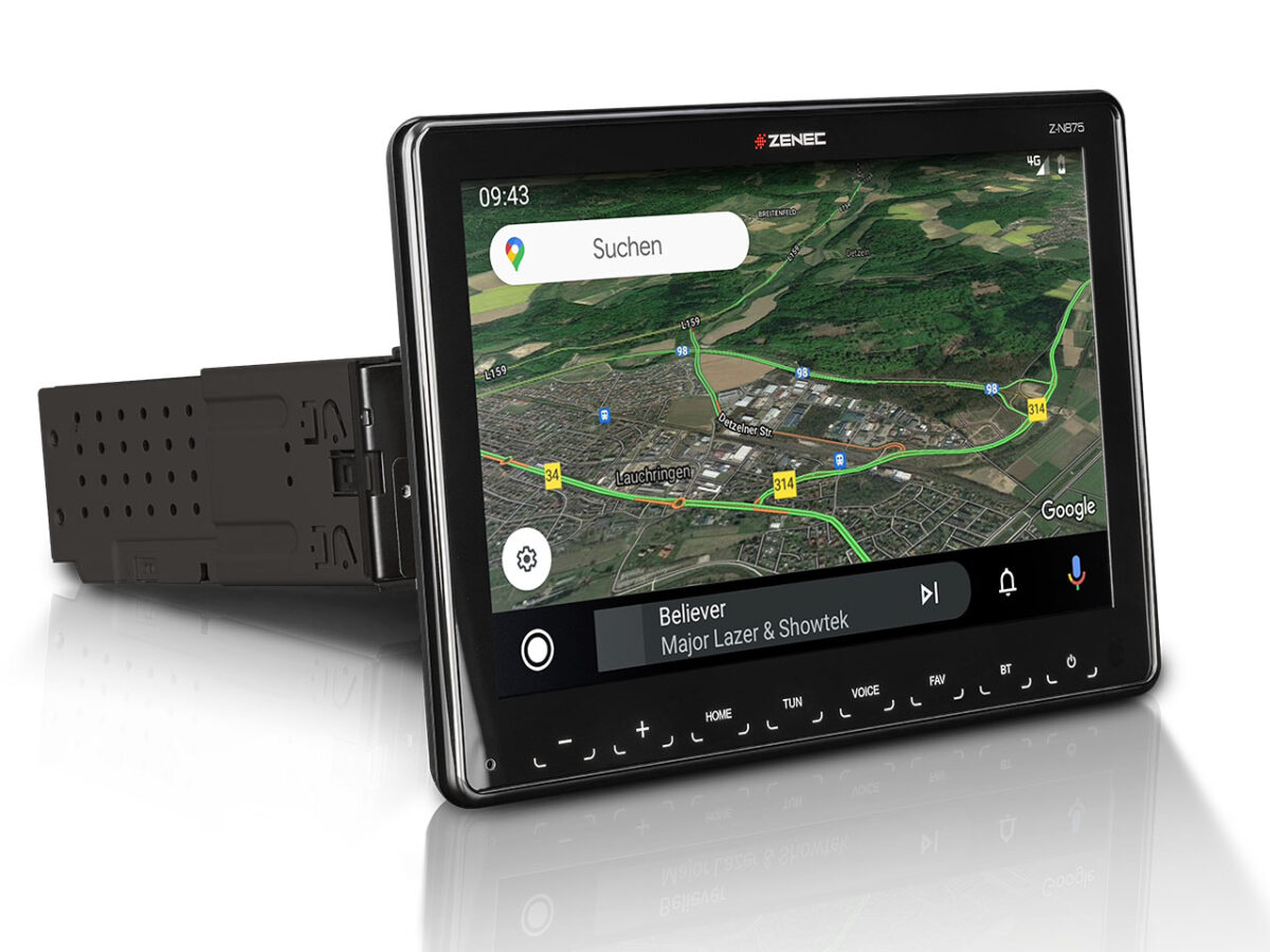 ZENEC Z-N875 1-DIN Moniceiver Android Auto Apple CarPlay DAB – Bild 4