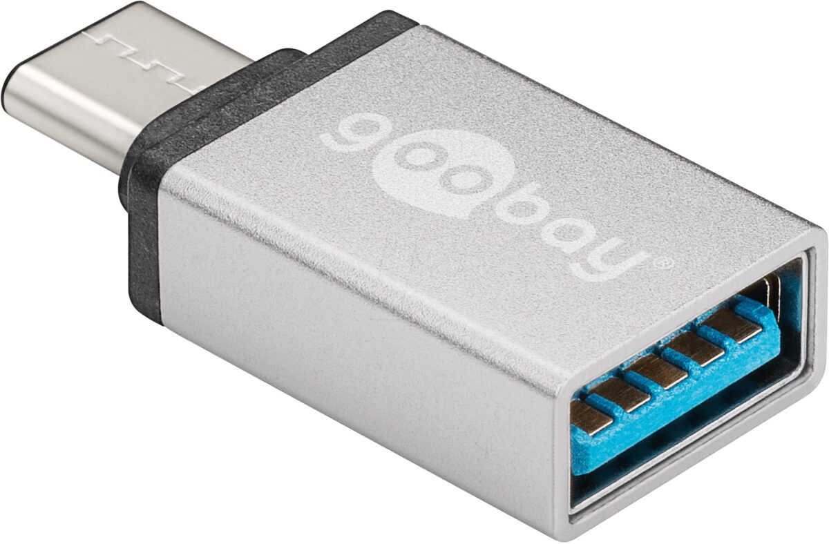USB C Stecker auf USB 3.0 A Buchse, silber – Bild 2