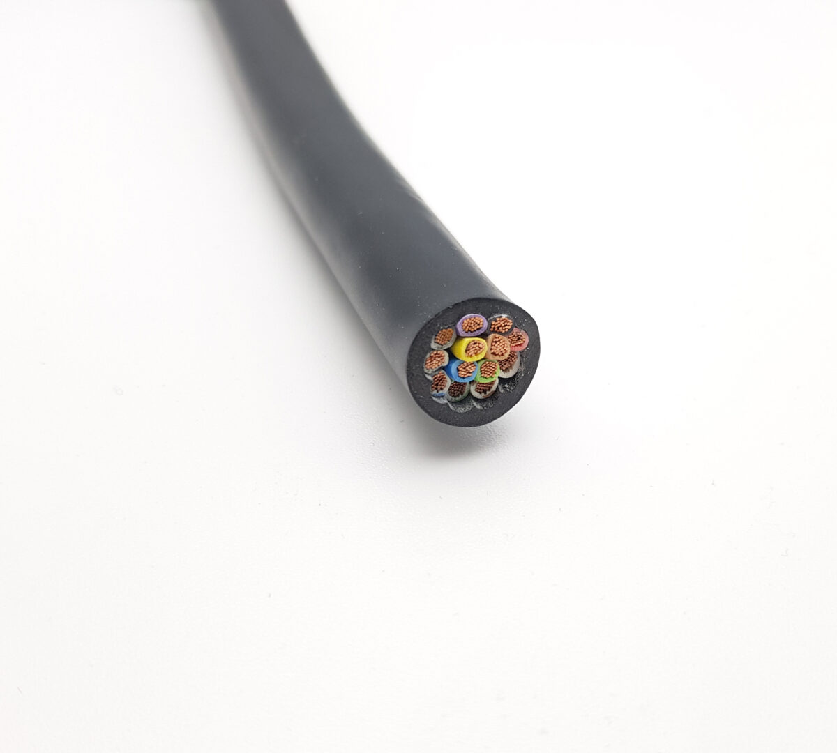 Anhängerkabel rund Schwarz 13 Polig 12 x 1.5mm 1 x 2.5 mm 24V – Bild 2