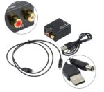Digital Optical Toslink auf Analog RCA Audio Converter Adapter – Bild 2