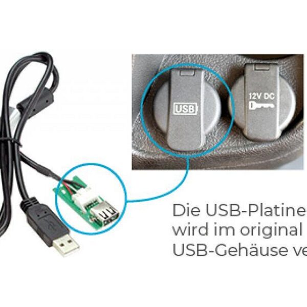 USB-Umbaukit für Aftermarket Radios zu Fiat Ducato Citroen Jumper Peugeot Boxer