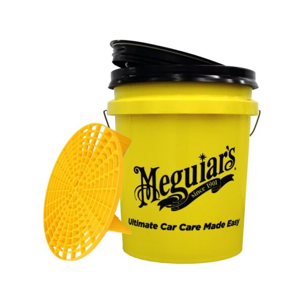 Meguiars Wascheimer gelb - Grit Guard mit Deckel