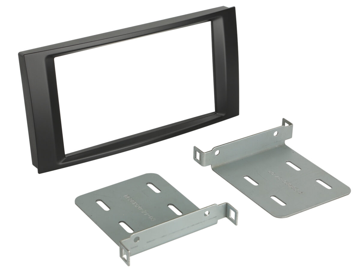 2-DIN Radioblende VW T5 2003-2015/Touareg 2003-2010 schwarz – Bild 1