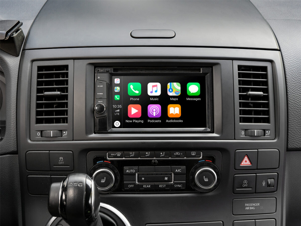 2-DIN Radioblende VW T5 2003-2015/Touareg 2003-2010 schwarz – Bild 5
