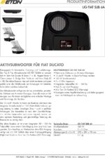 ETON FIAT-SUB6A Upgrade Aktiv-Subwoofer FIAT Ducato Serie 8 – Bild 5