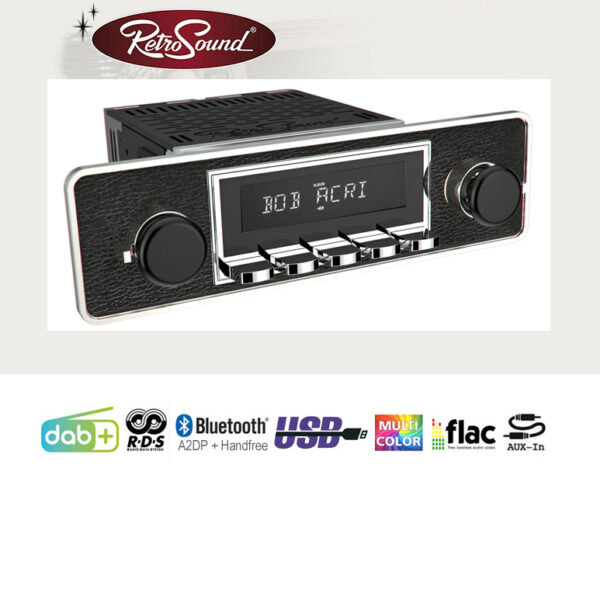RETROSOUND RSD-TRIM-2DAB DAB Komplett-Set Trim mit Zubehör