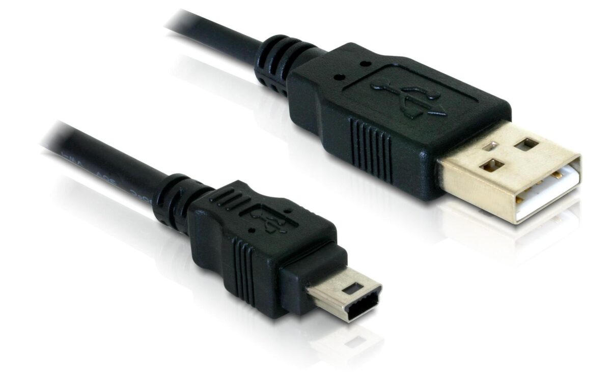 Mini-USB Sync- Ladekabel, USB2 150cm – Bild 1