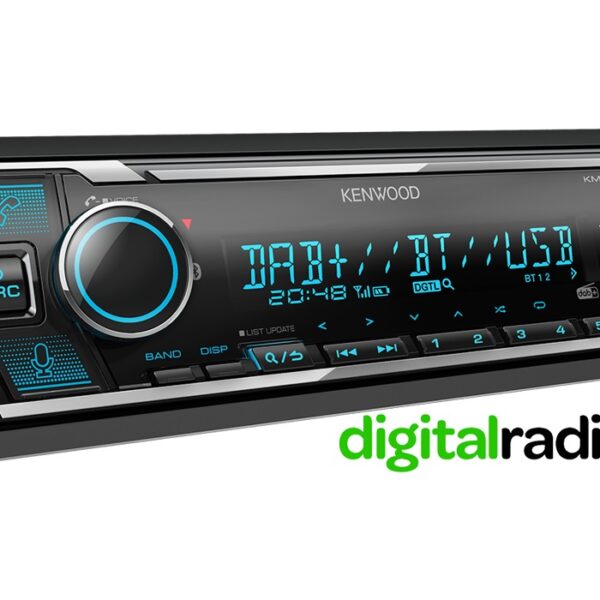 Kenwood KMM-BT508DAB Digital Media Receiver with Bluetooth - Digital Radio DAB