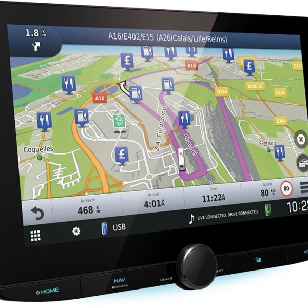 Kenwood DNR-992RVS DAB Autoradio mit Navigation und Apple CarPlay