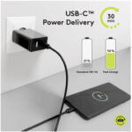 USB-C auf USB-C Kabel, 100 Watt, 1m, schwarz – Bild 2