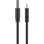 USB-A Kabel auf Apple Lightning Stecker, 50cm, schwarz – Bild 2