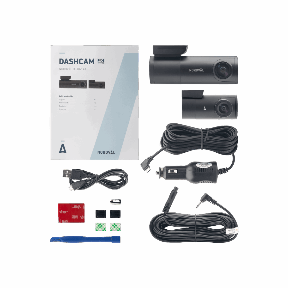 Nordväl DC102-4K 32GB 2CH Dashcam Heckkamera mit WLAN, GPS, Parkmodus – Bild 8
