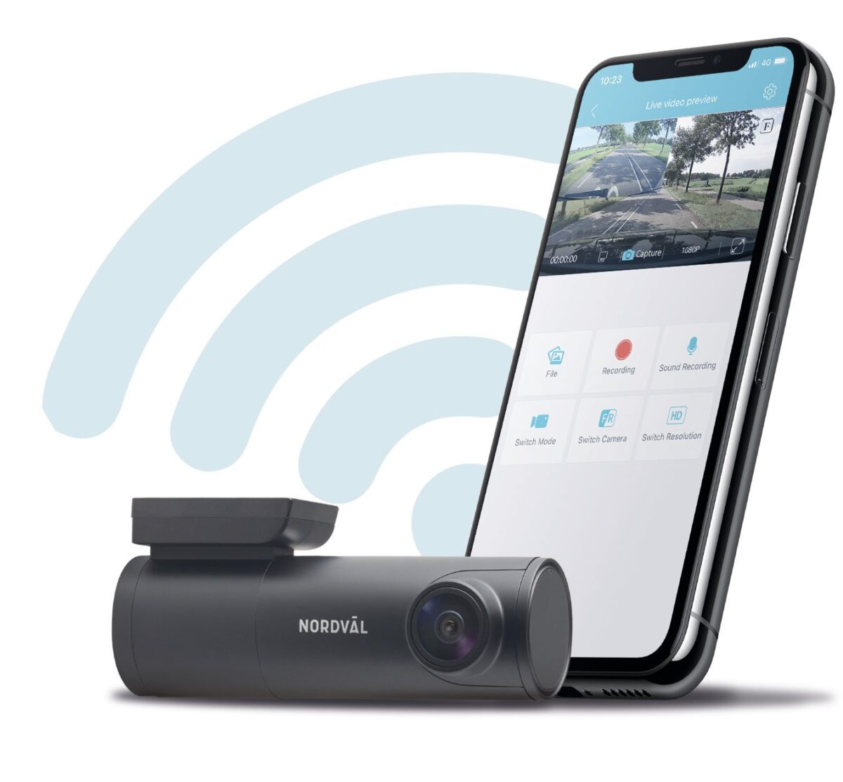 Nordväl DC102-4K 32GB 2CH Dashcam Heckkamera mit WLAN, GPS, Parkmodus – Bild 9
