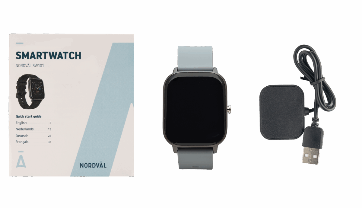 Nordval SW101G Grau Elegante Smartwatch mit integrierten Sportaktivitäten – Bild 9