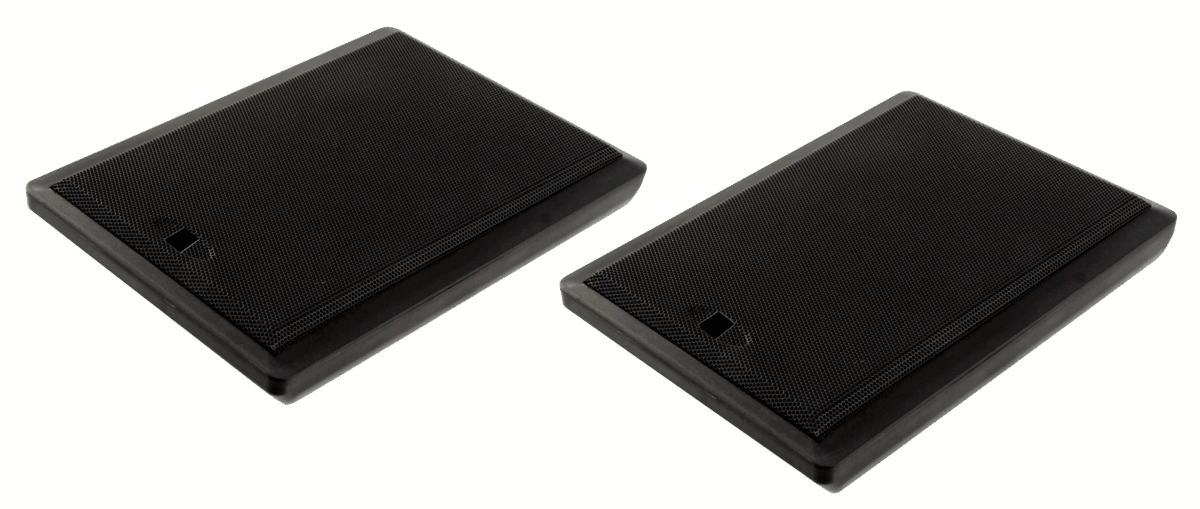 Flatpanel-Lautsprecher, 2-Wege, 4 Ohm, 40 W, 75-20.000 Hz, schwarz, Paar – Bild 2