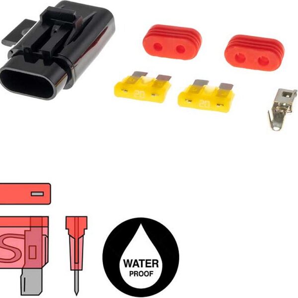 Sicherungshalter 2.5mm, wasserdicht