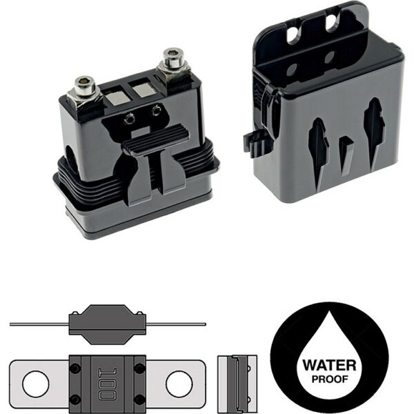 Sicherungshalter 25mm für AFS-Sicherung Mini-ANL, wasserdicht
