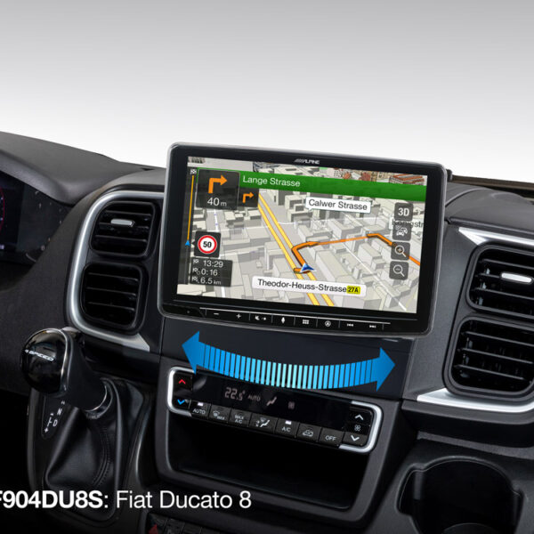 Alpine INE-F904DU8S Schwenkbares Navigationssystem für Ducato 8