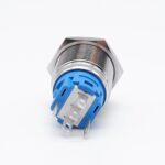 12V 16mm LED Druckknopf Taster Gelb – Bild 2