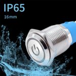 12V 16mm LED Druckknopf Taster Gelb – Bild 11