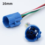 12V 16mm LED Druckknopf Taster Gelb – Bild 5