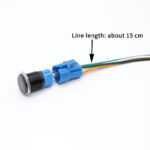 12V 16mm LED Druckknopf Taster Gelb – Bild 6