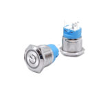12V 16mm LED Druckknopf Taster Gelb – Bild 7
