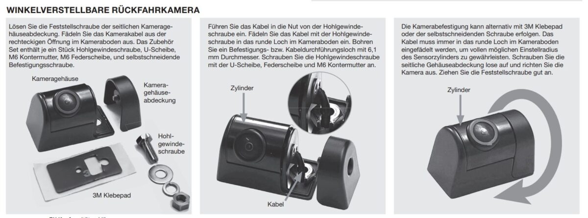 Zenec -RVC80MV Multiview Rückfahrkamera für PKWs und Reisemobile – Bild 8